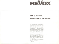 Revox Fachpresse-Article